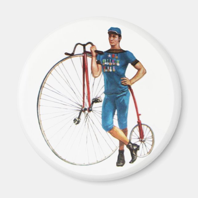 Vintage Bicycle Championship Magnet (Front)