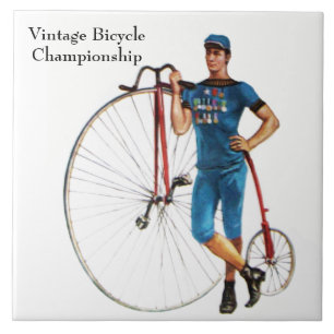 Vintage Bicycle Championship Tile