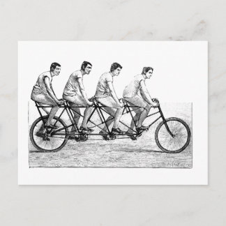 Vintage Bicycle - Cycling Cyclist Bike Race Postcard