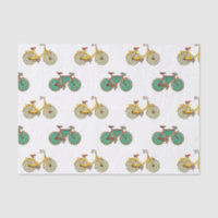 Vintage bicycle for sport. Retro bike pattern