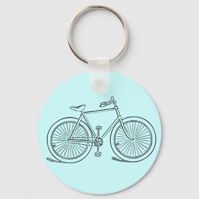 Vintage Bicycle Key Chain (Front)