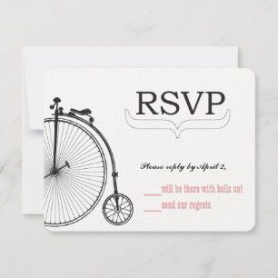 Vintage Bicycle Love RSVP-size for RSVP Envelopes