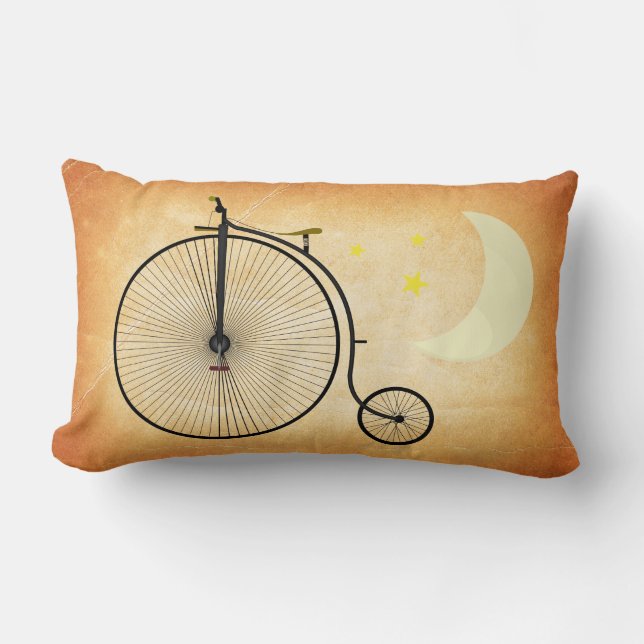 Vintage Bicycle Lumbar Cushion (Front)