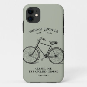 Vintage Bicycle Name Birth Year Custom  Case-Mate iPhone Case