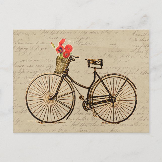 Vintage Bicycle Postcard (Front)