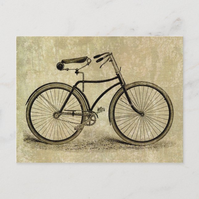 Vintage bicycle postcard (Front)