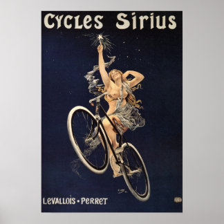 Vintage Bicycle Poster - Cycles Sirius