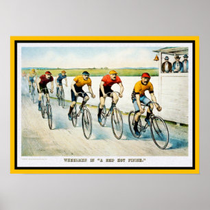 Vintage  Bicycle Poster Print