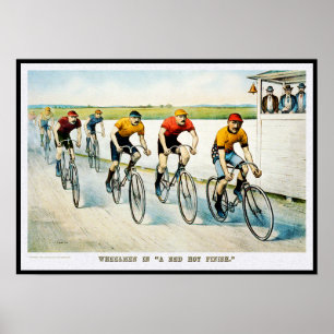 Vintage  Bicycle Poster Print