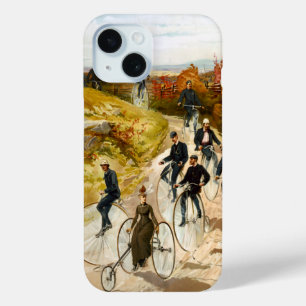 Vintage Bicycle Ride in the Country iPhone 15 Case