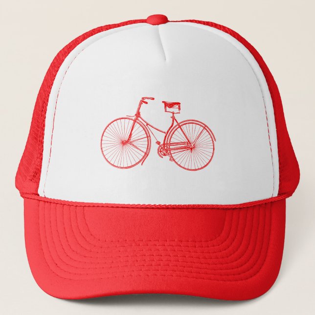 Vintage Bicycle Trucker Hat (Front)