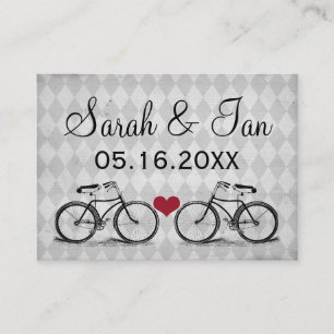 Vintage Bicycle Wedding Place Cards