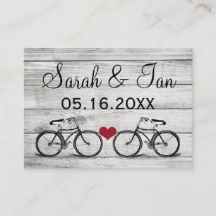 Vintage Bicycle Wedding Place Cards
