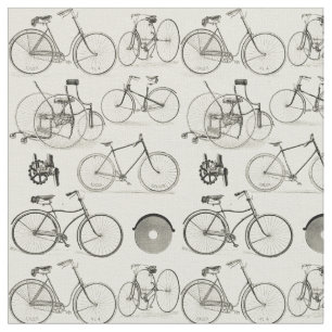 Vintage Bicycles Fabric