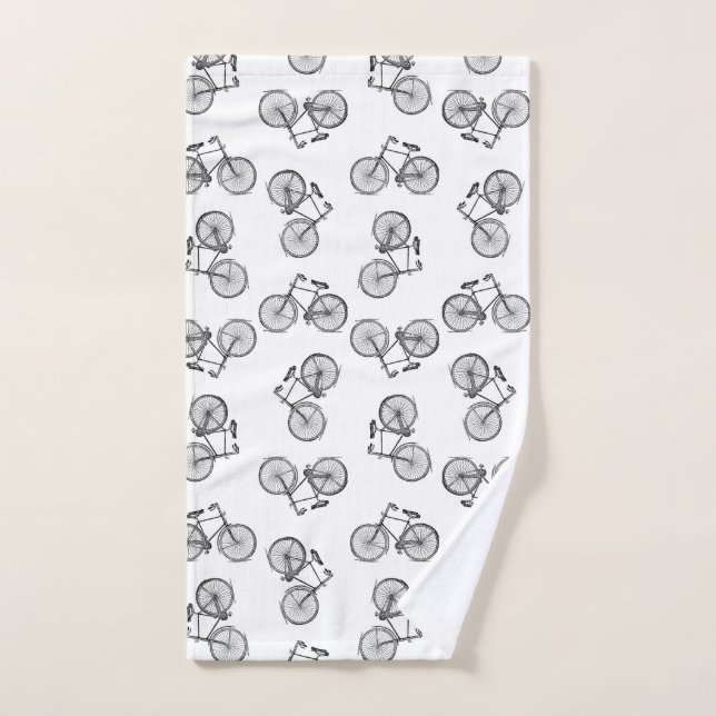 Vintage Bicycles Hand Towel (Hand Towel)
