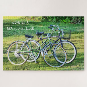 Vintage Bicycles Summer Transportation Life Ride Jigsaw Puzzle