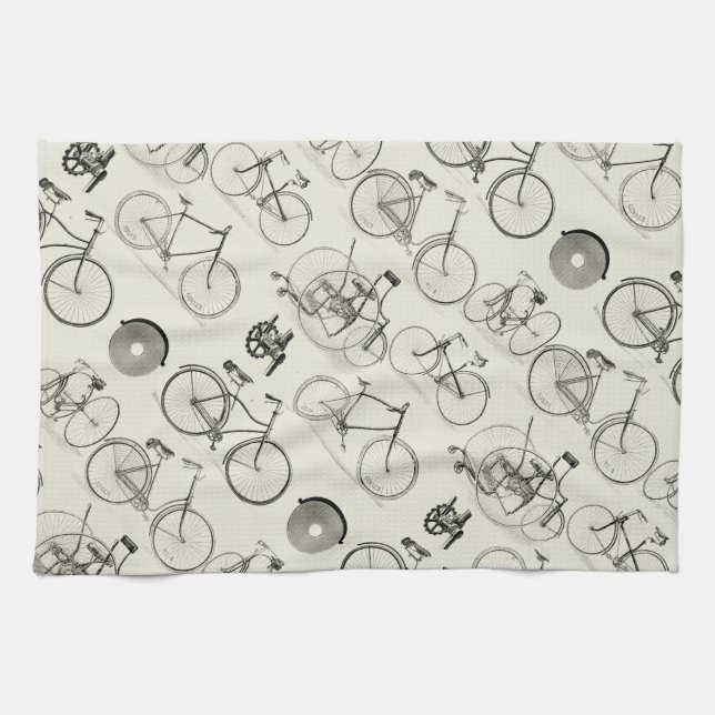 Vintage Bicycles Tea Towel (Horizontal)