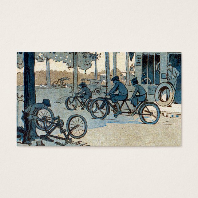 Vintage Bicycling Print (Front)