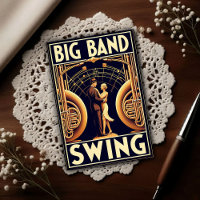 Vintage Big Band Swing Dance Poster