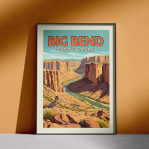 Vintage Big Bend National Park Poster