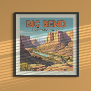 Vintage Big Bend National Park Poster