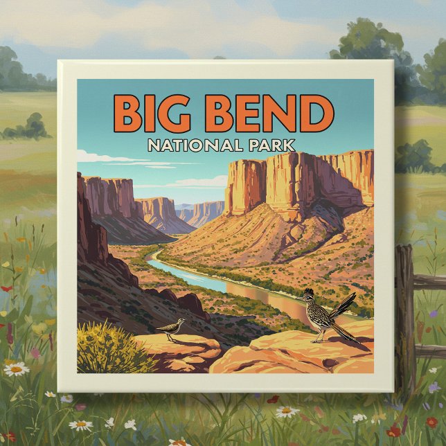  Vintage Big Bend National Park Tile (Creator Uploaded)