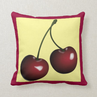 Vintage Big Cherries Pillow