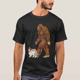 Vintage Big Foot Ragdoll Cat Walking  For Cat T-Shirt