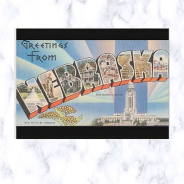 Vintage Big Letter Nebraska  Postcard (Creator Uploaded)