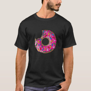 Vintage Big Pink Doughnut - Colourful Sprinkles Do T-Shirt