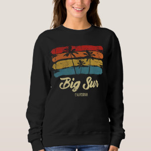 Vintage Big Sur California Palm Trees Ca Retro Sweatshirt
