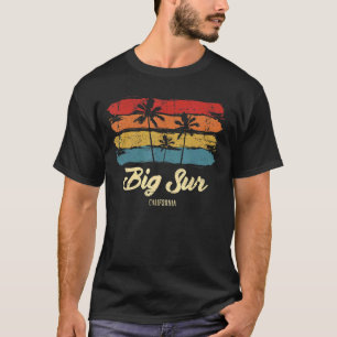 Vintage Big Sur California Palm Trees Ca Retro T-Shirt