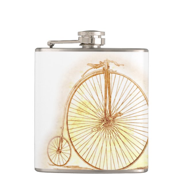 Vintage Big Wheel Bicycle Flask (Front)