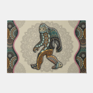 Vintage Bigfoot Doormat   Bigfoot Lover Mat