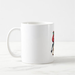 Vintage Bigfoot Santa Riding Cow Christmas Funny F Coffee Mug