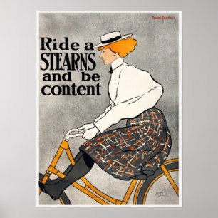 Vintage Bike Advertisement Poster