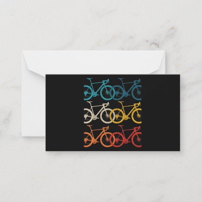 Vintage Bike Cycling Road Bike Racing Bicycle Card (Front)