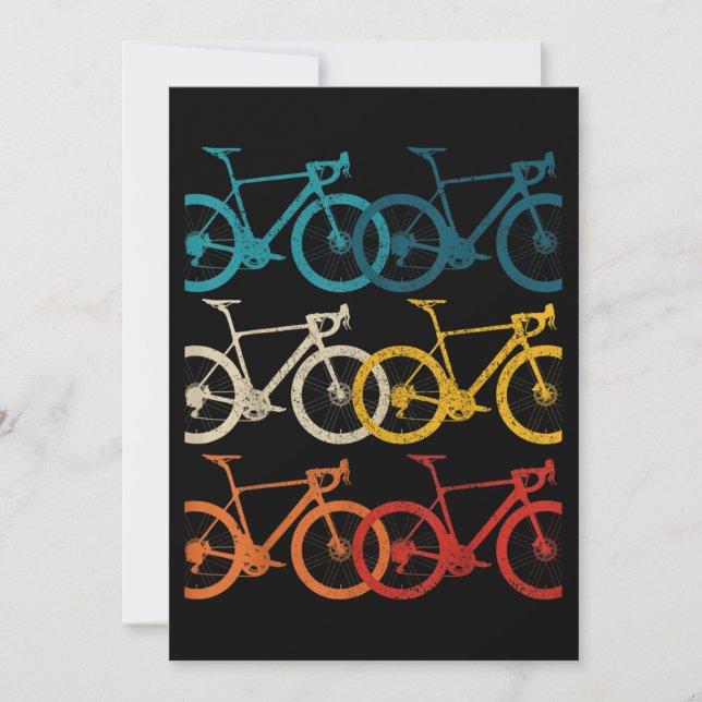 Vintage Bike Cycling Road Bike Racing Bicycle Invitation (Front)