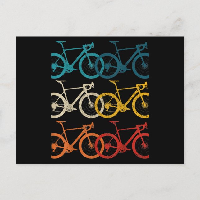 Vintage Bike Cycling Road Bike Racing Bicycle Postcard (Front)