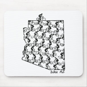 Vintage Bike Riding Arizona Cycling Mountain Bikin Mouse Pad