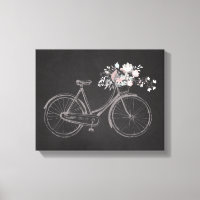 Vintage Bike with Beautiful Pink & White Flowers