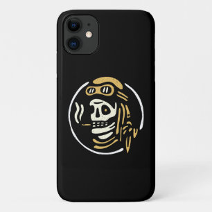 Vintage Biker Ghost Pilot Halloween Funny Gift Case-Mate iPhone Case