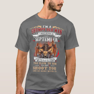Vintage Biker Im A Grumpy Old Man I Was Born In Se T-Shirt