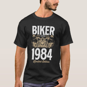 Vintage Biker  Men Women Motorcycle  Born In 1984 T-Shirt