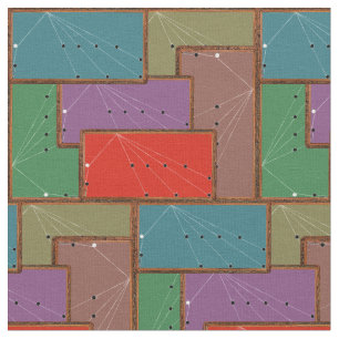 Vintage Billiards Table Pool Table Art Pool Shark Fabric