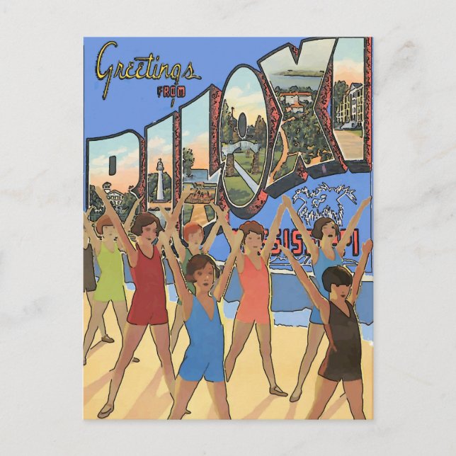 Vintage Biloxi MS Postcard (Front)