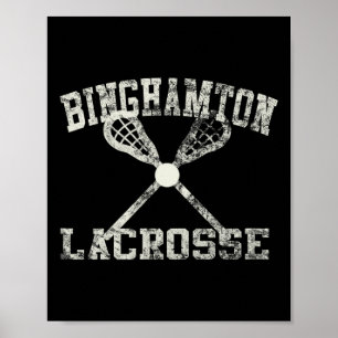 Vintage Binghamton Lacrosse  Poster