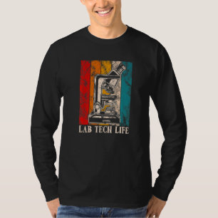 Vintage Biologist Microscope Tech Life Lab Science T-Shirt