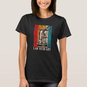 Vintage Biologist Microscope Tech Life Lab Science T-Shirt