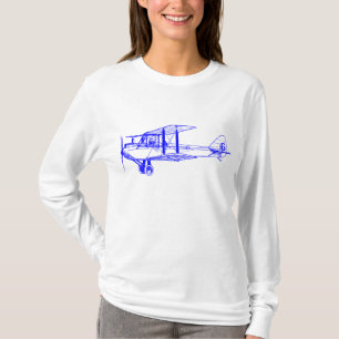 Vintage Biplane - Blue T-Shirt